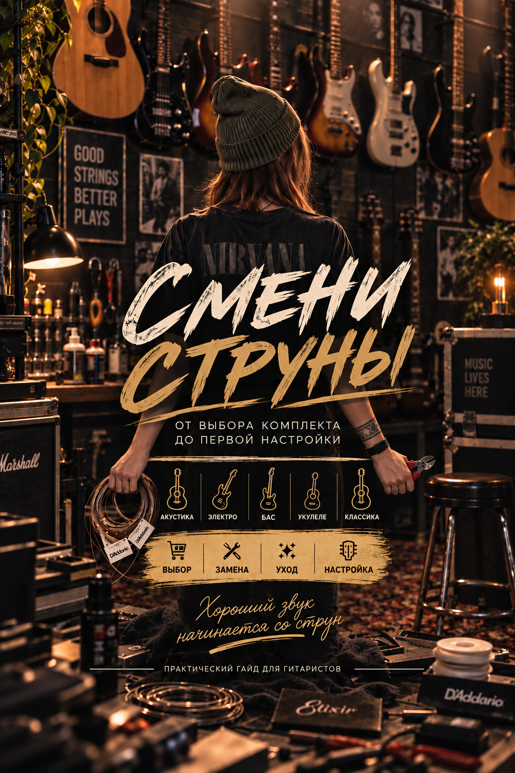 Обложка книги «Смени струны»